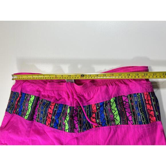 Vintage Pink Swim Shorts with Multicolour Patterned M - Picture 7 of 11